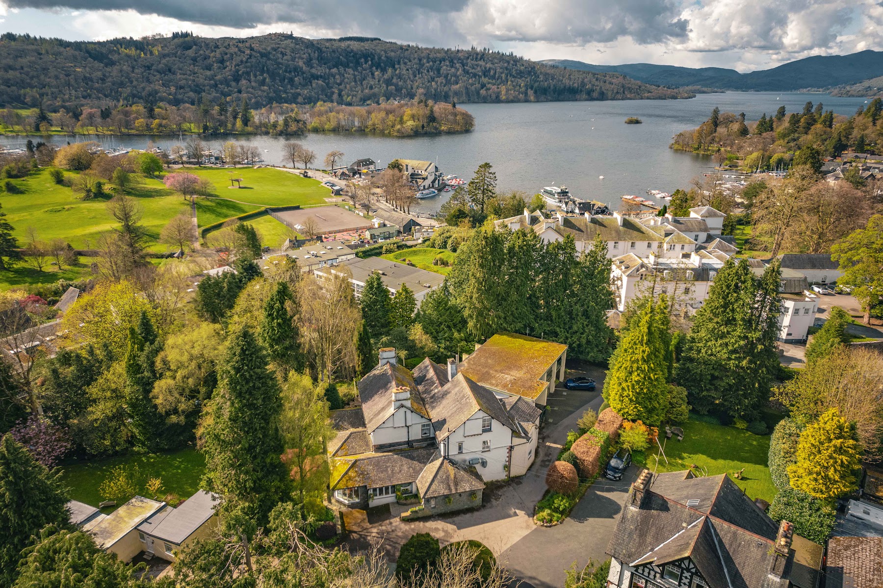Burn How and Lake Windermere from above