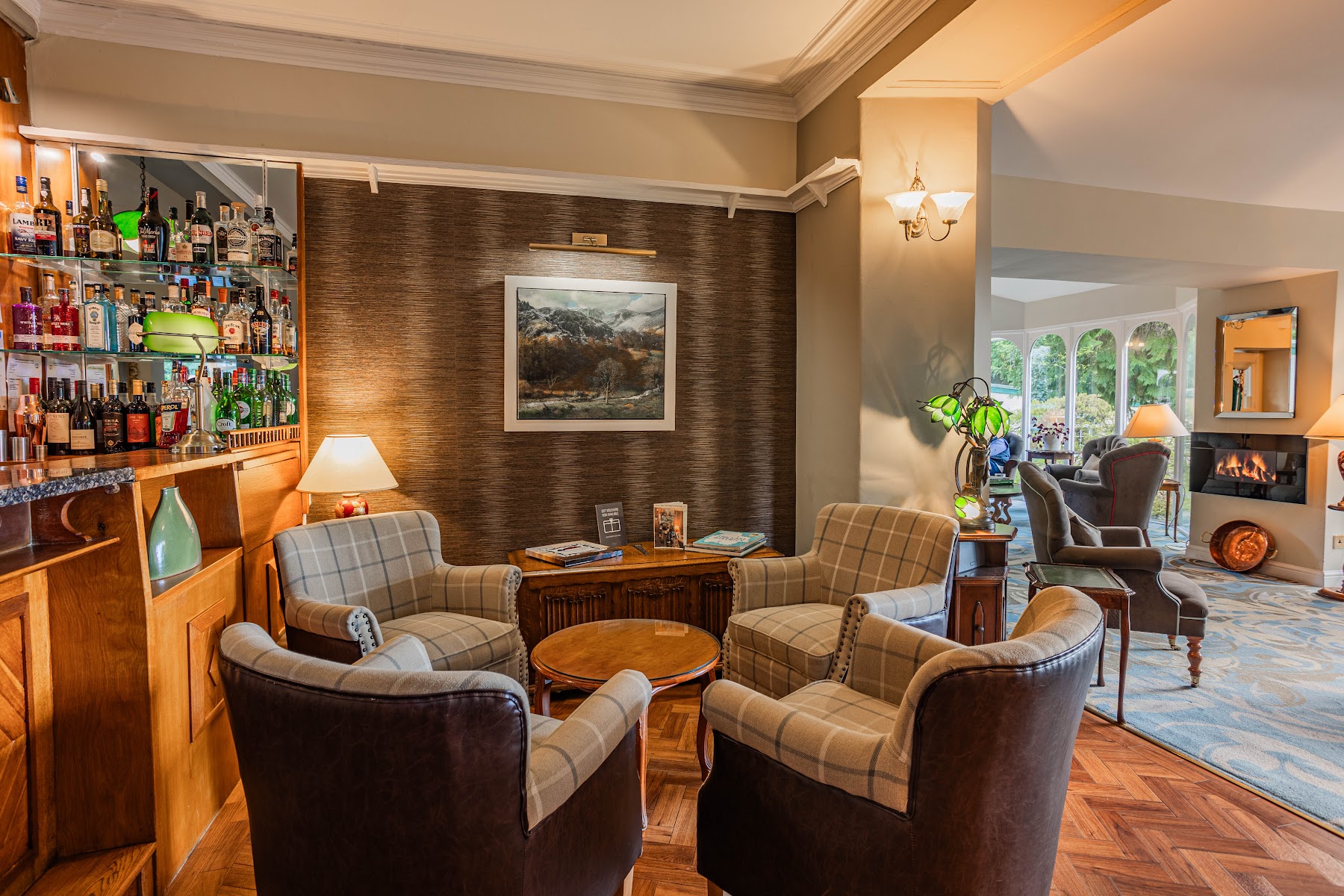 The bar at Burn How Garden Hotel