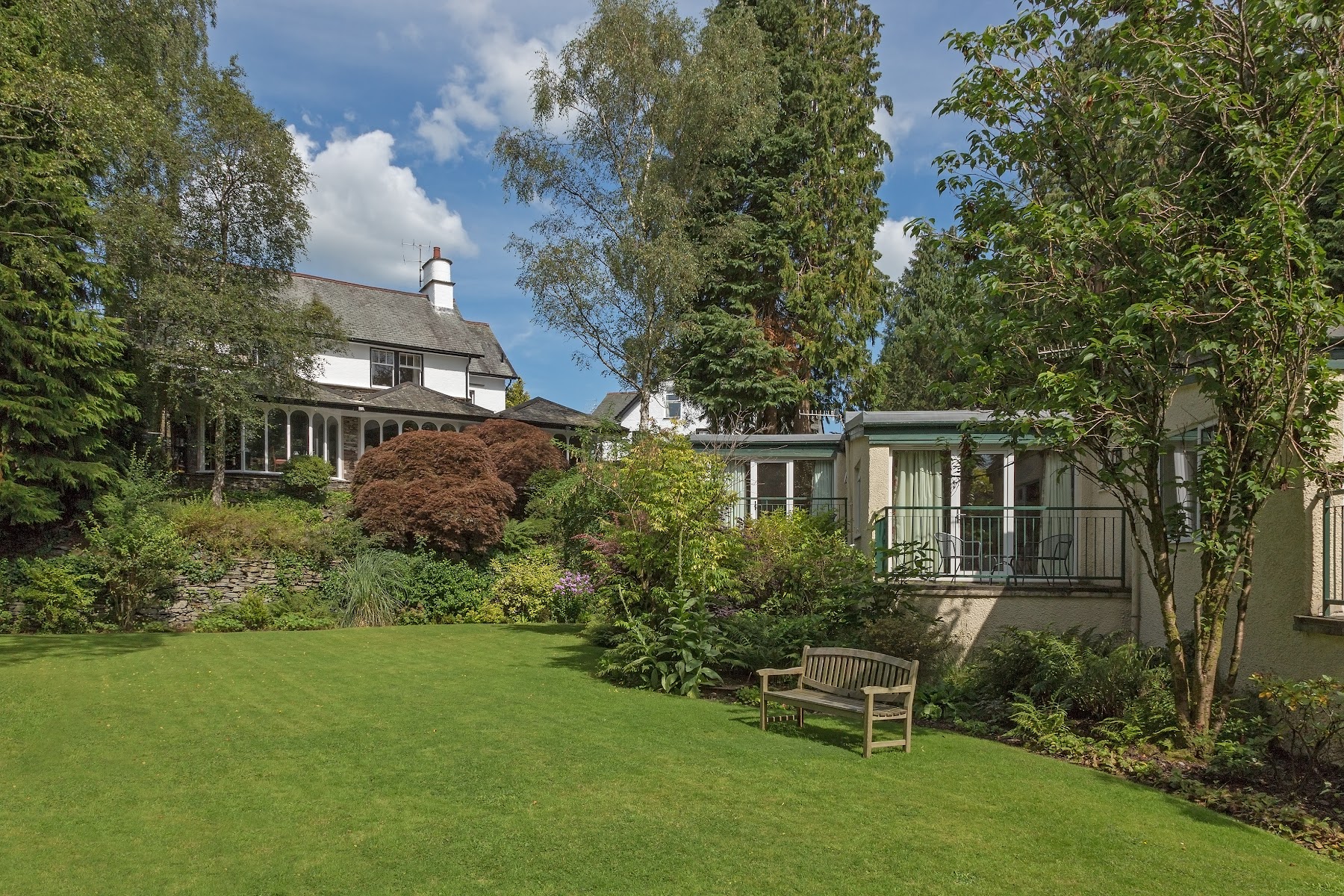 The award-winning gardens at Burn How, with garden rooms and private balconies